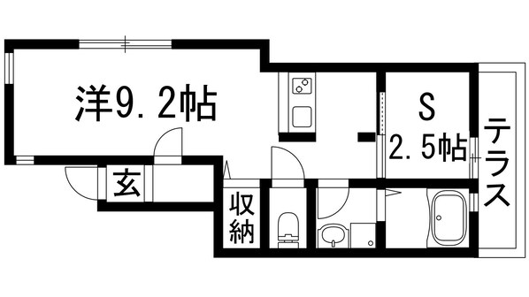 ONLYONE宝塚山本2の物件間取画像